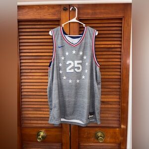 Philadelphia 76ers Ben Simmons #25 Nike NBA Gray City Connect Jersey Adult 3XL